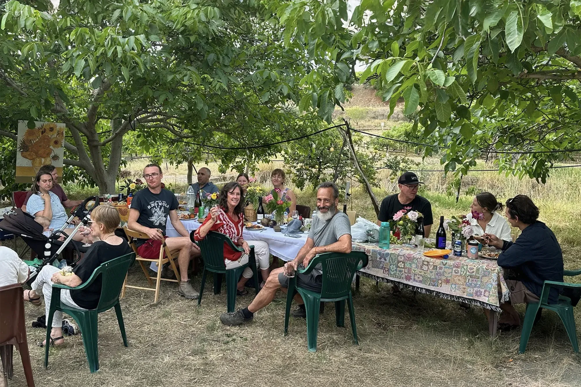 People enjoying wine at Tapara Vineyards