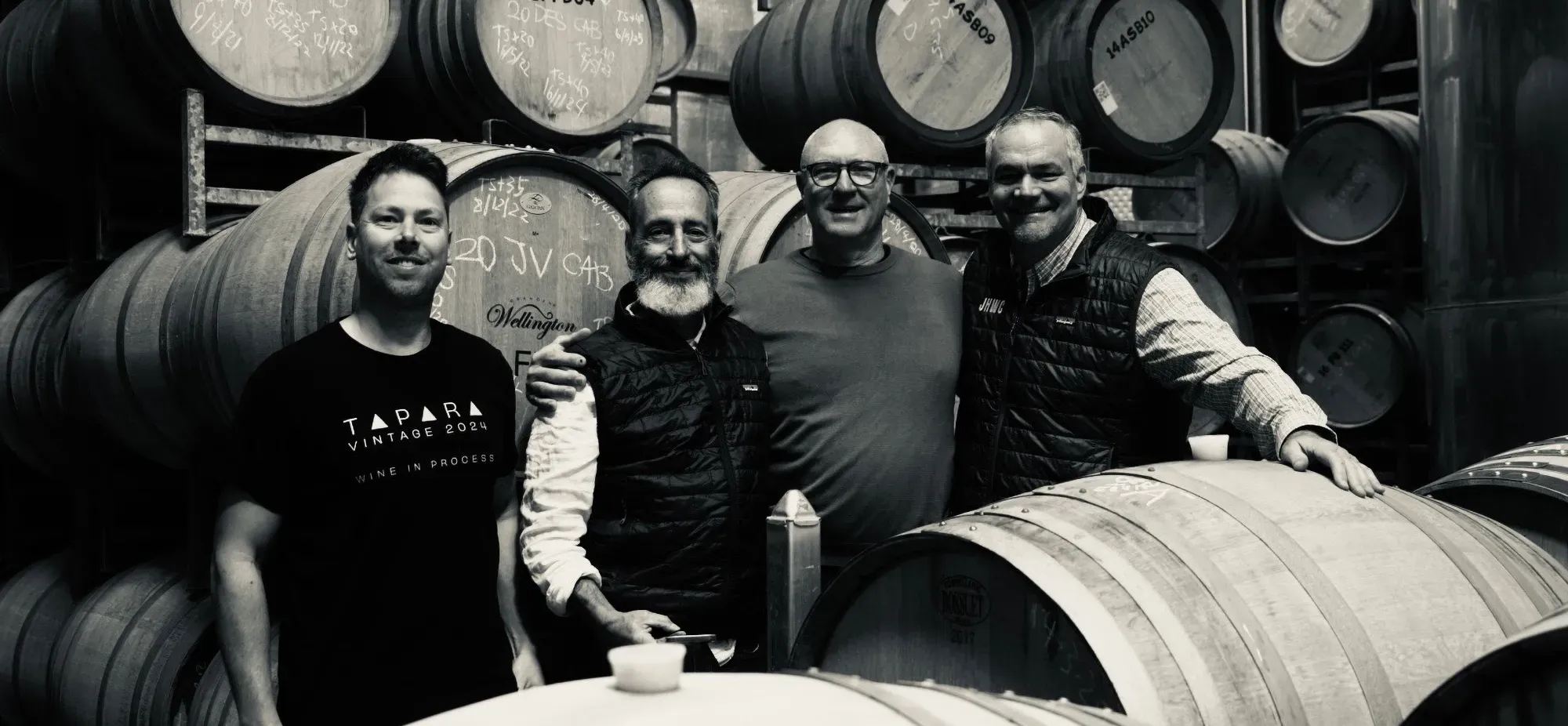 Tapara team in the cellar